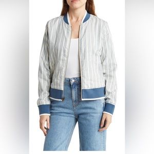 Faherty Mandalay Stripe Bomber Jacket